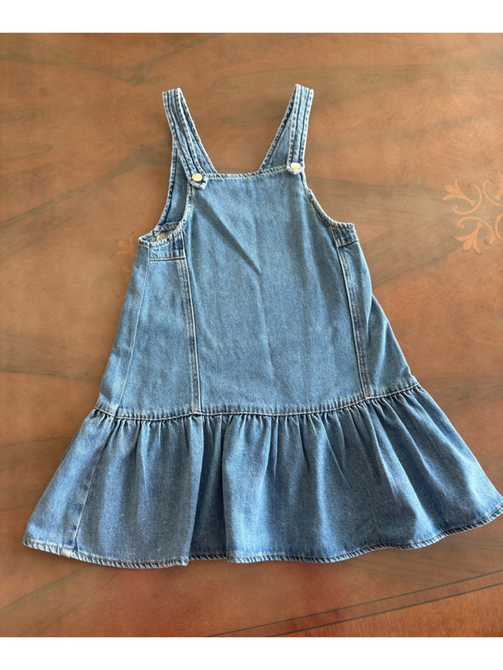 Zara Light Blue Denim Tiered dress size 8-9